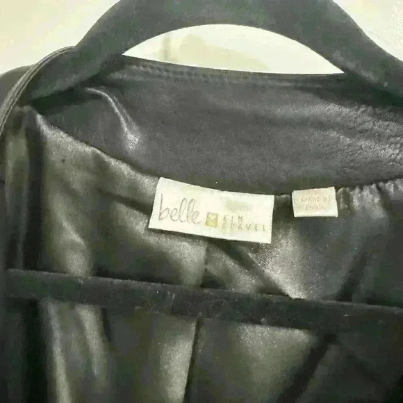 Belle by Kim Gravel Women's Jacket Sz 1X Faux Leather - Picture 3 of 5